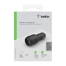 Belkin BoostCharge Dual USB-C Car Charger 36W