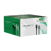 ACharged Life Bulk Charging Cable USB-C to USB-C 3Ft Black/White Asst.