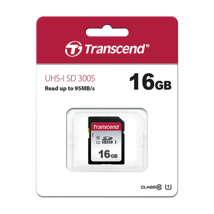 Transcend SD Card 16GB 300S Class 10